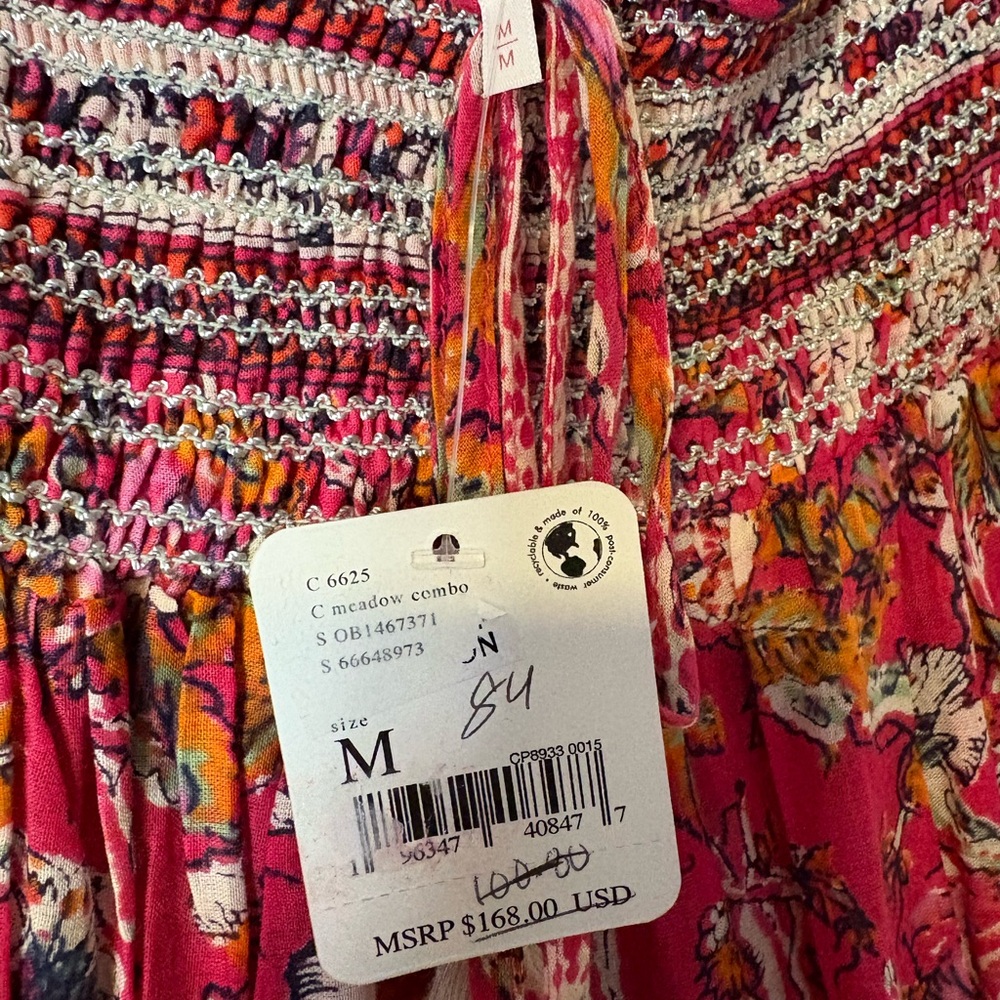 Free People Real Love maxi dress in the meadow color combo - Picture 3 of 4